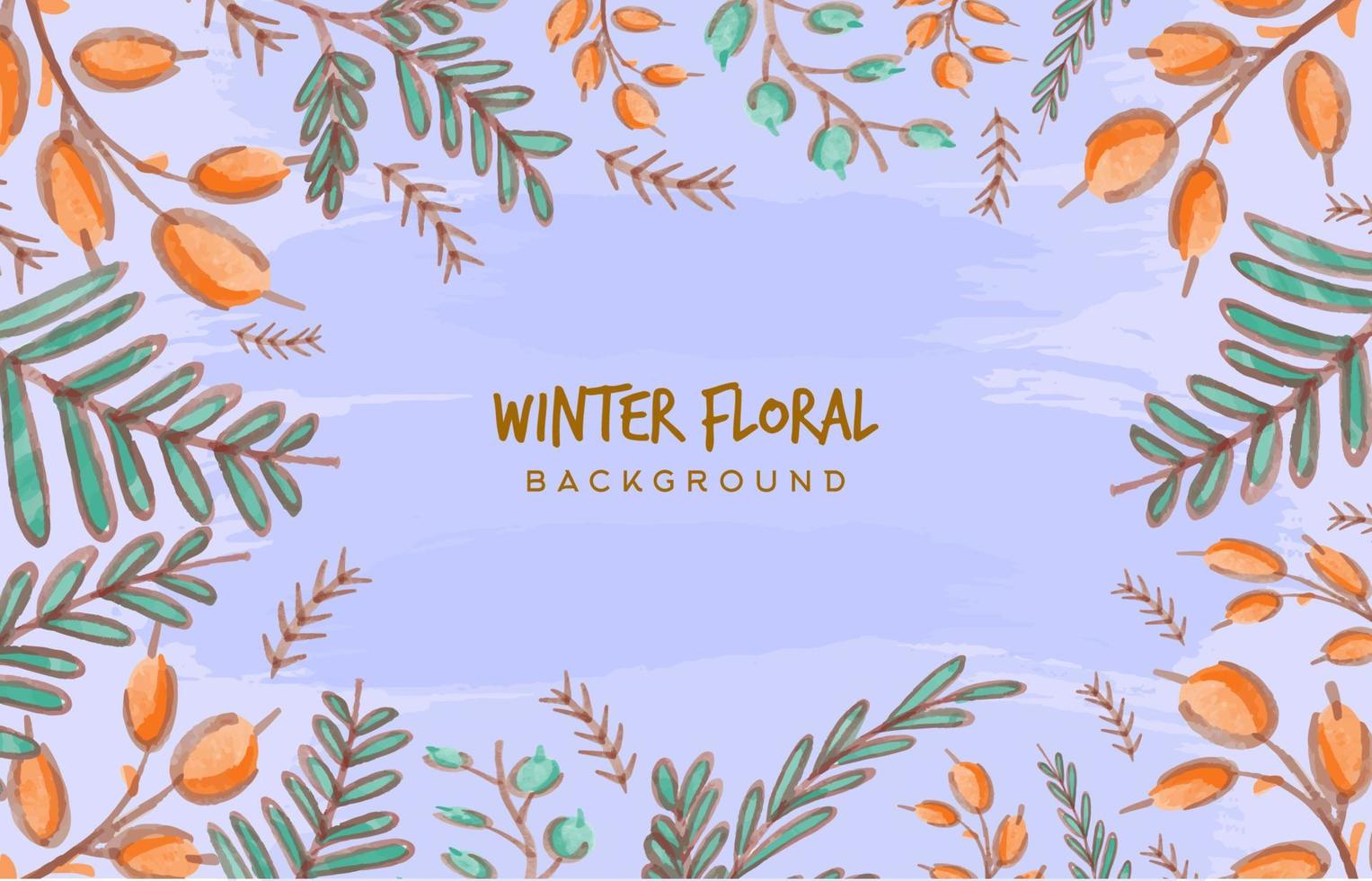 fondo floral de invierno vector