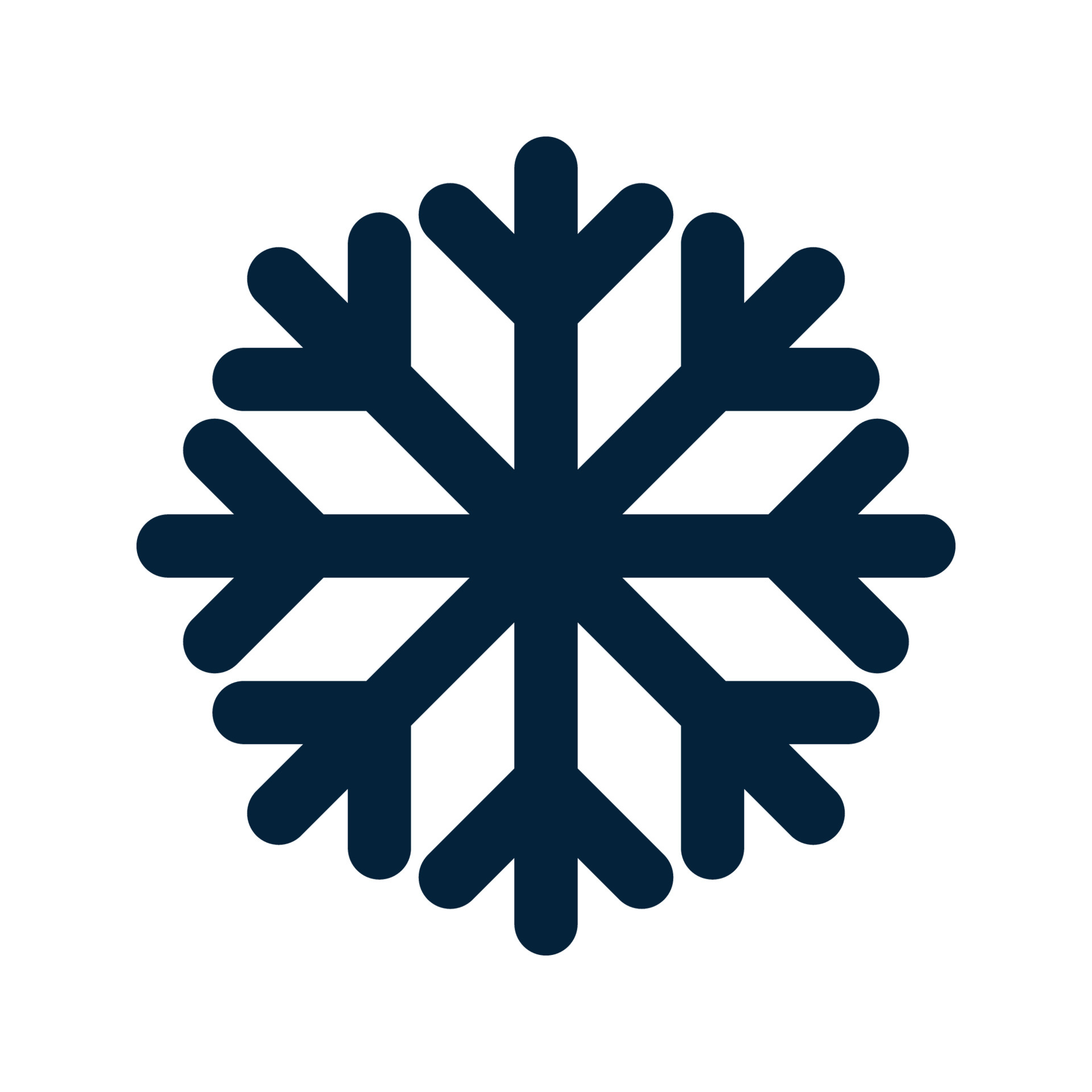 Snowflake Silhouette. Christmas and Winter Traditional symbol for logo