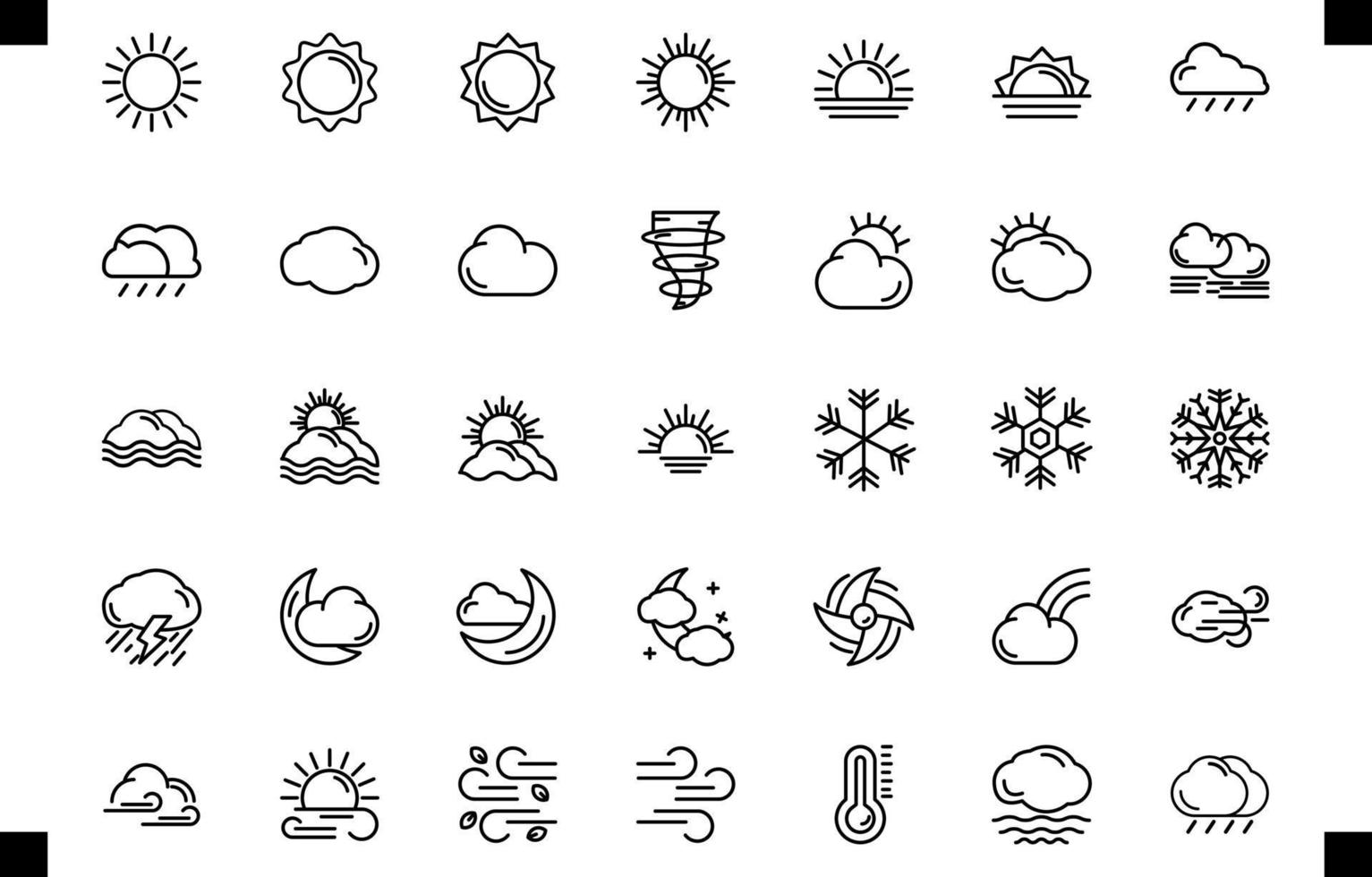 weather icon set  vector for your design element