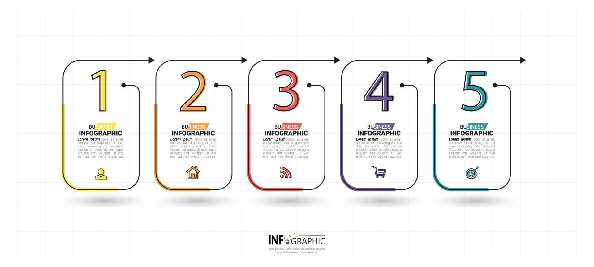 Timeline infographics design template vector