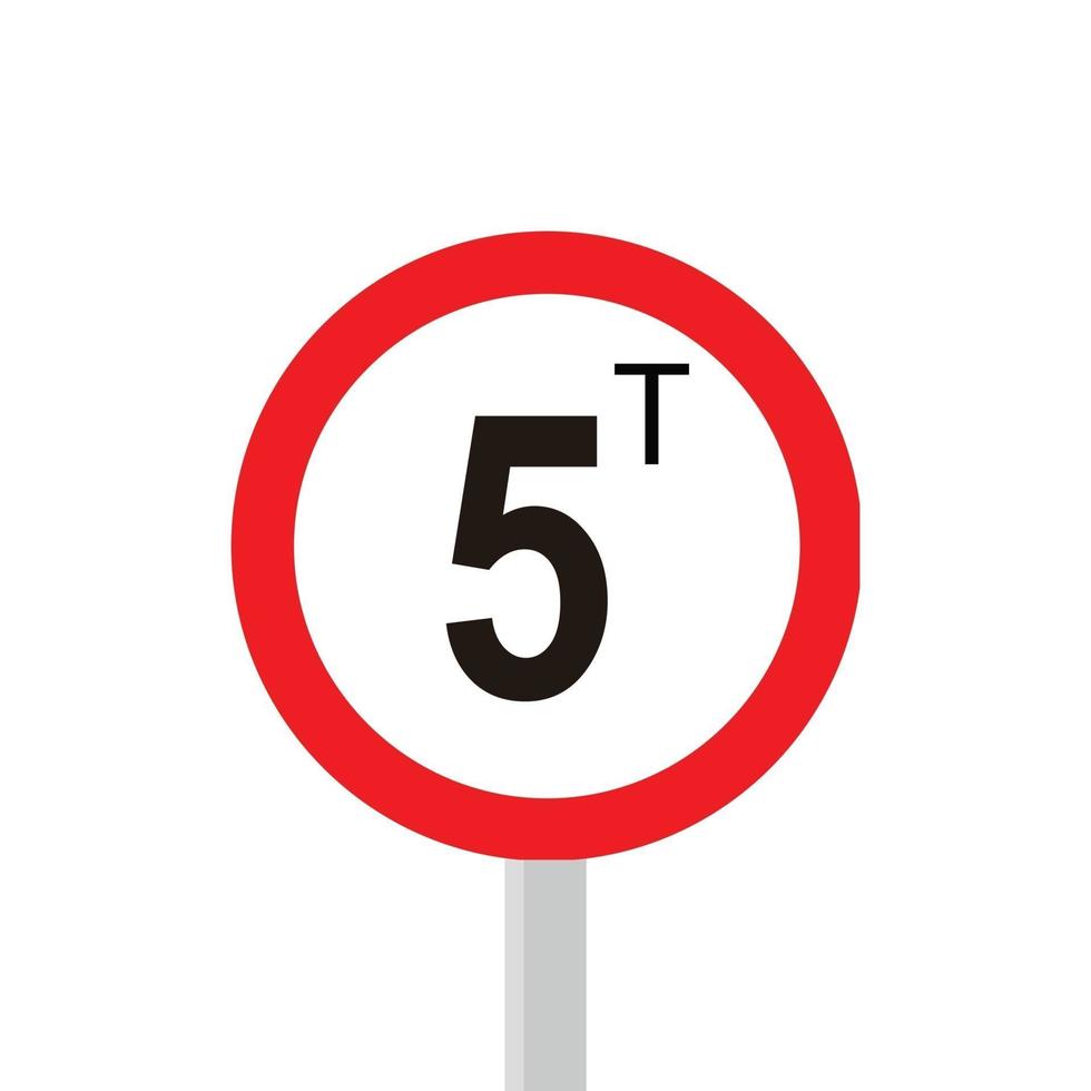 traffic signs maximum load vector