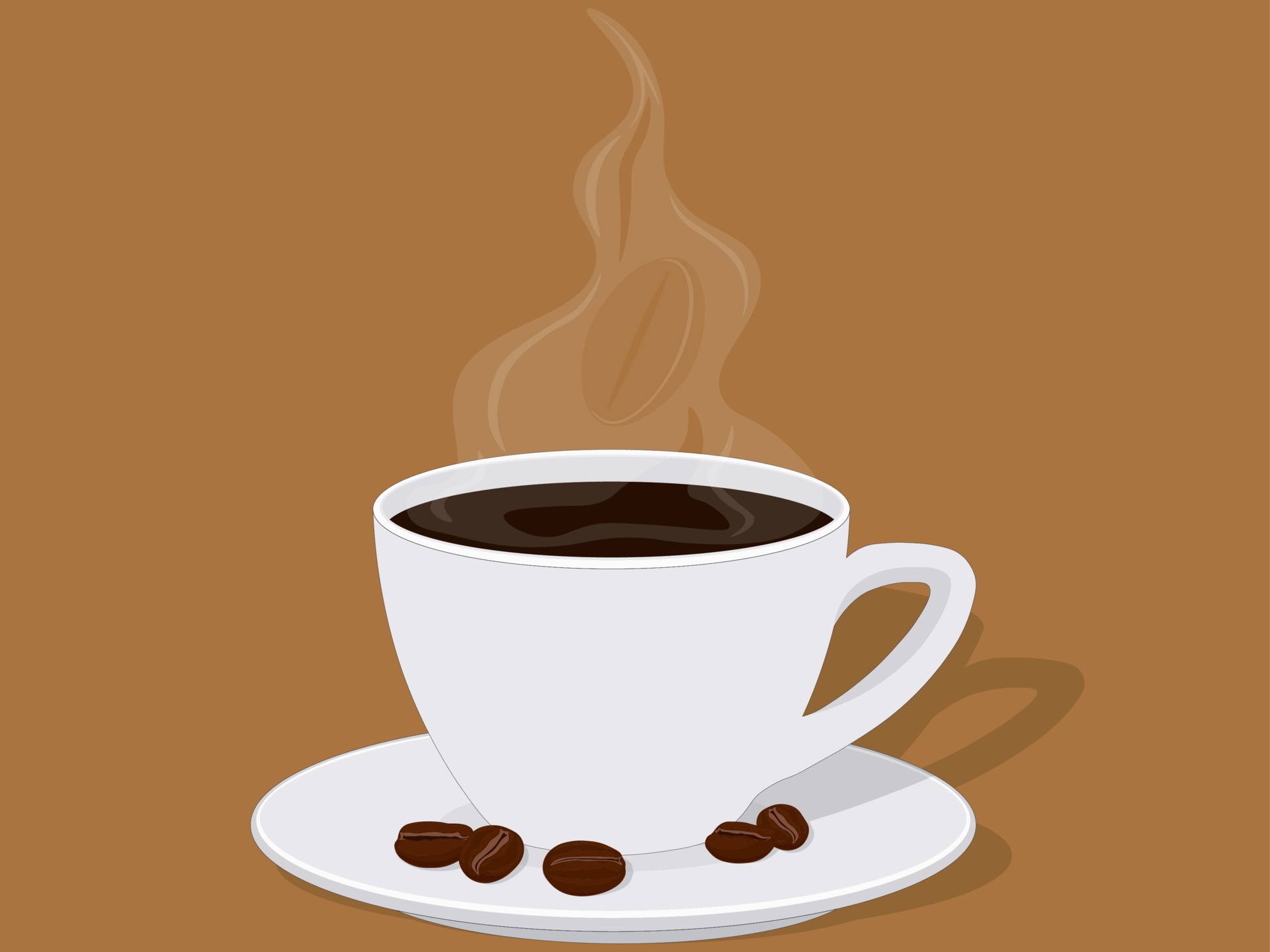 Cup of aromatic black coffee with steam vector illustration 4228896 Vector  Art at Vecteezy