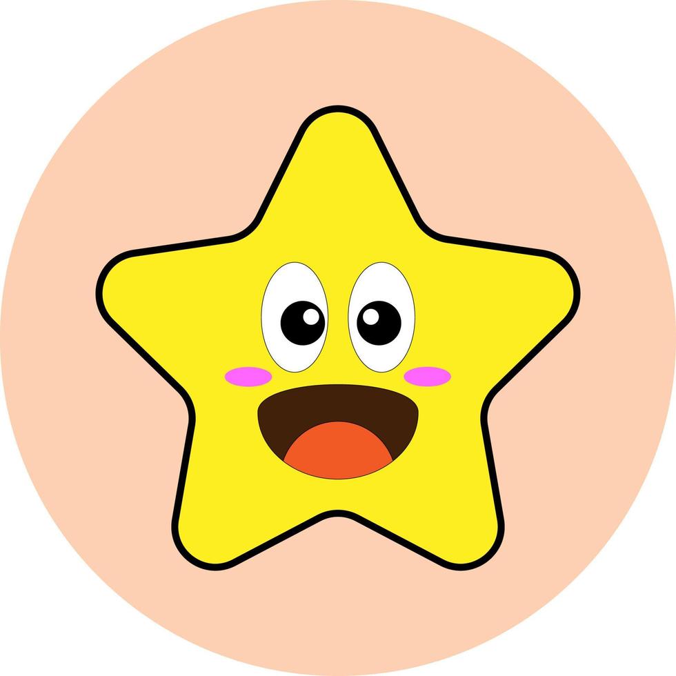 cute star icon or logo vector