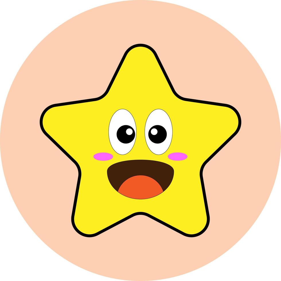 cute star icon or logo vector