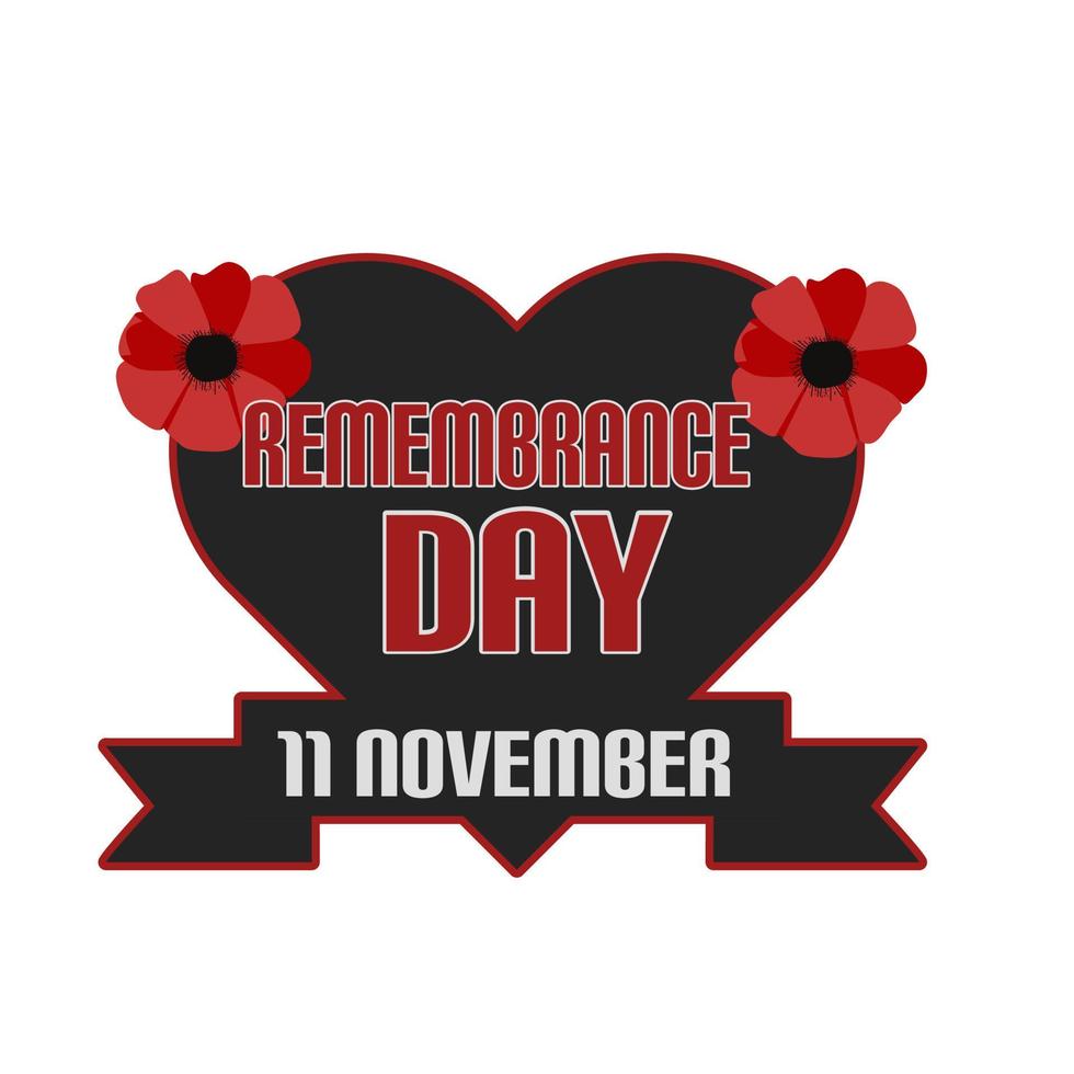 greeting remembrance day 11 november, lest we forget vector