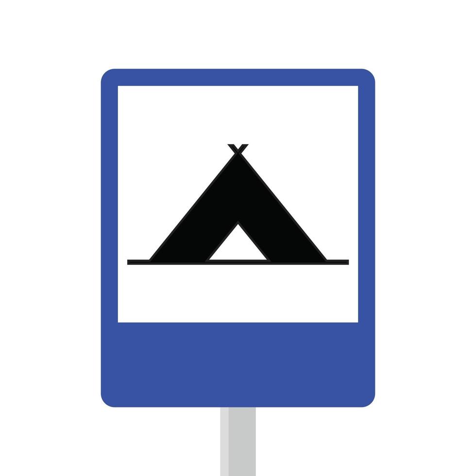 Campsite safety signs vector