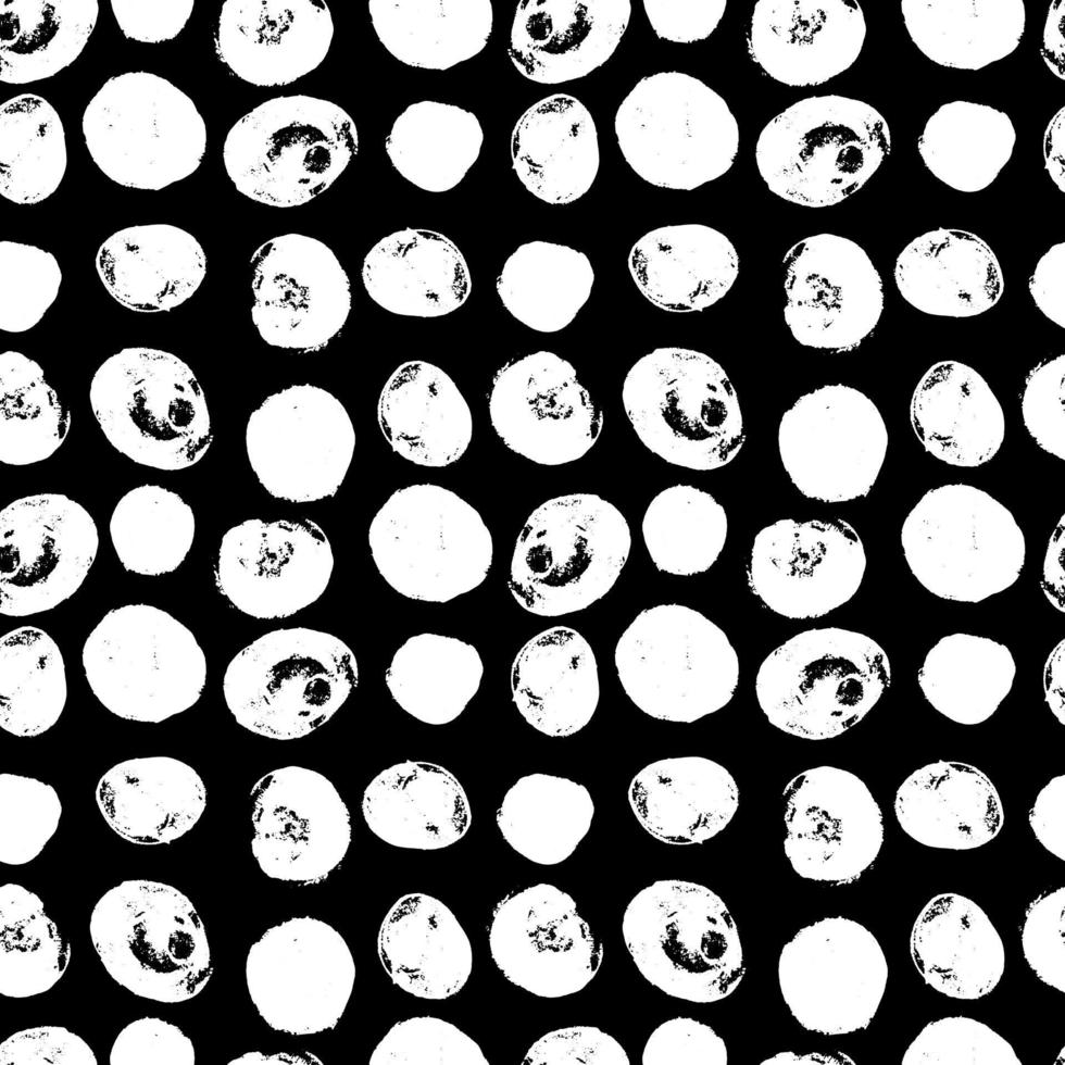 Simple seamless vector pattern of dots, strokes, spots, strokes. Hand drawn illustration, dry brush. Scandinavian style, wallpaper, fabric, textile design, wrapping paper