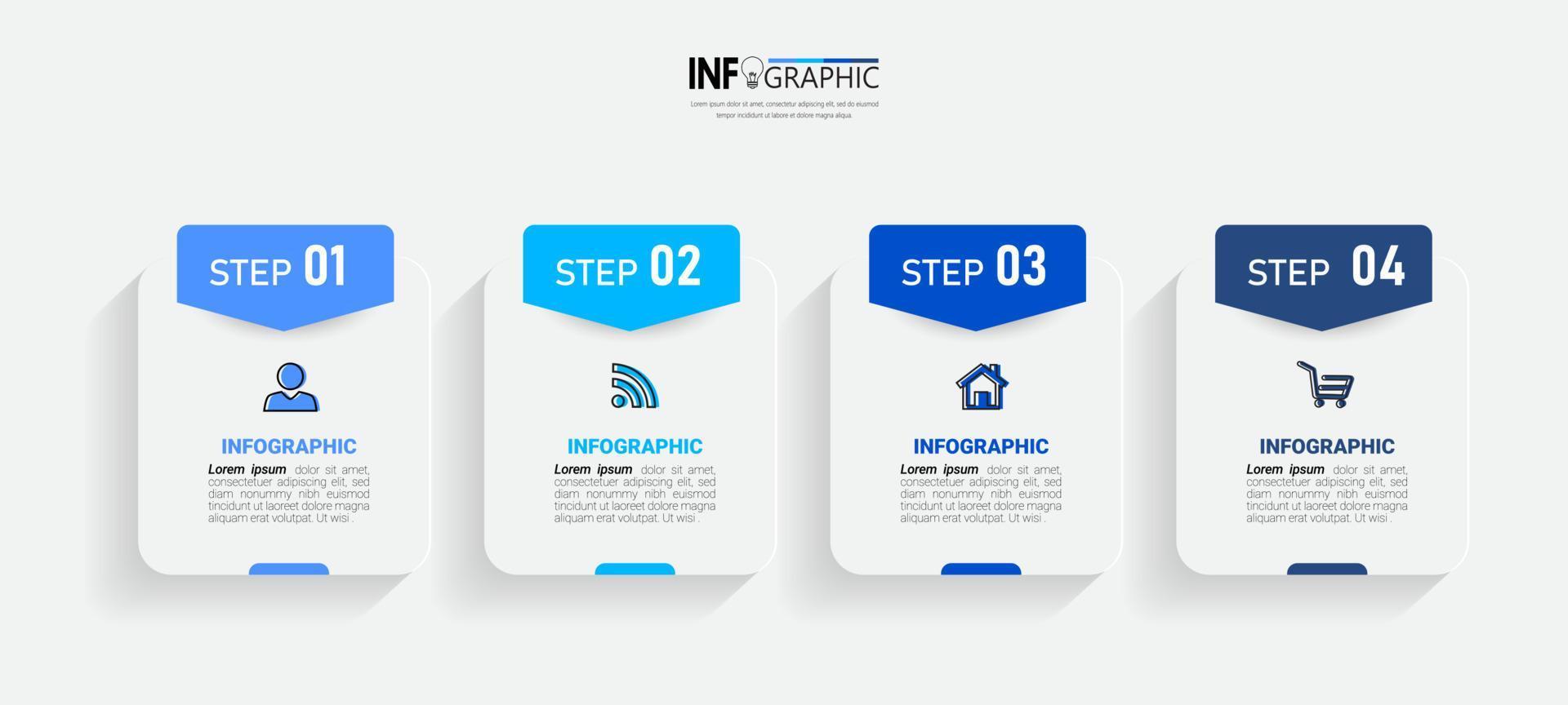 Modern business infographics concept vector