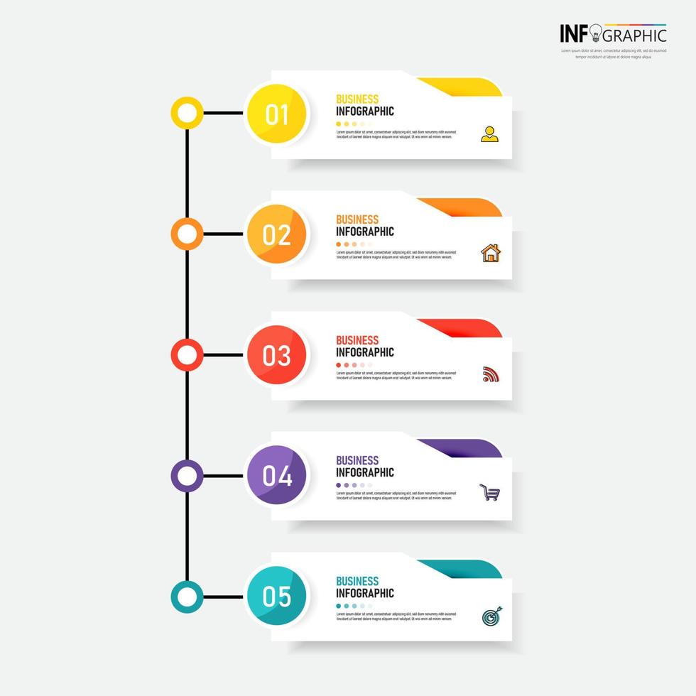 Infographic design business template vector
