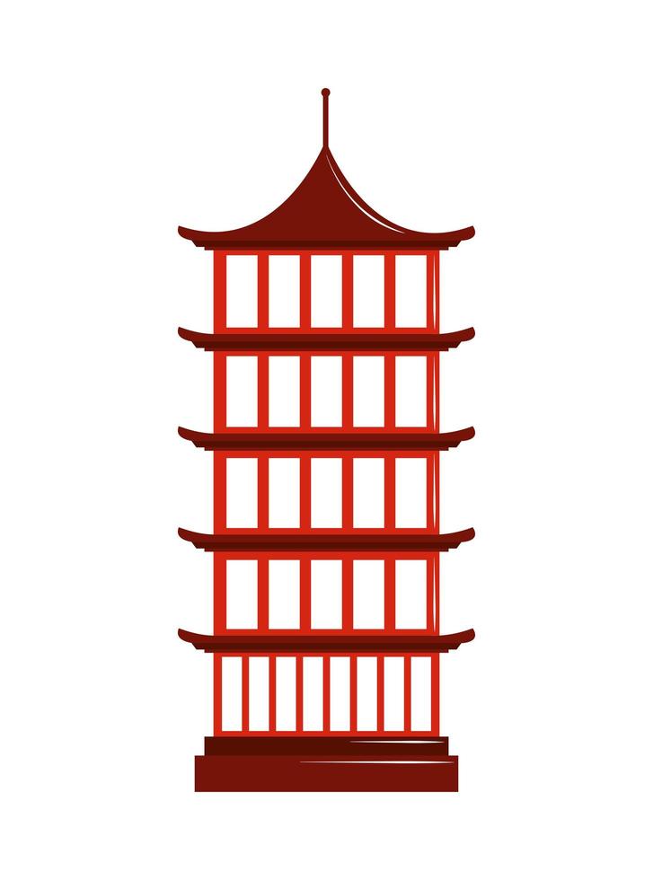 pagoda building asia vector