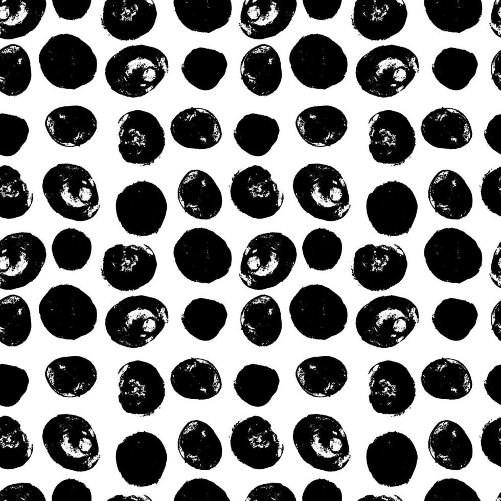 Simple seamless vector pattern of dots, strokes, spots, strokes. Hand drawn illustration, dry brush. Scandinavian style, wallpaper, fabric, textile design, wrapping paper