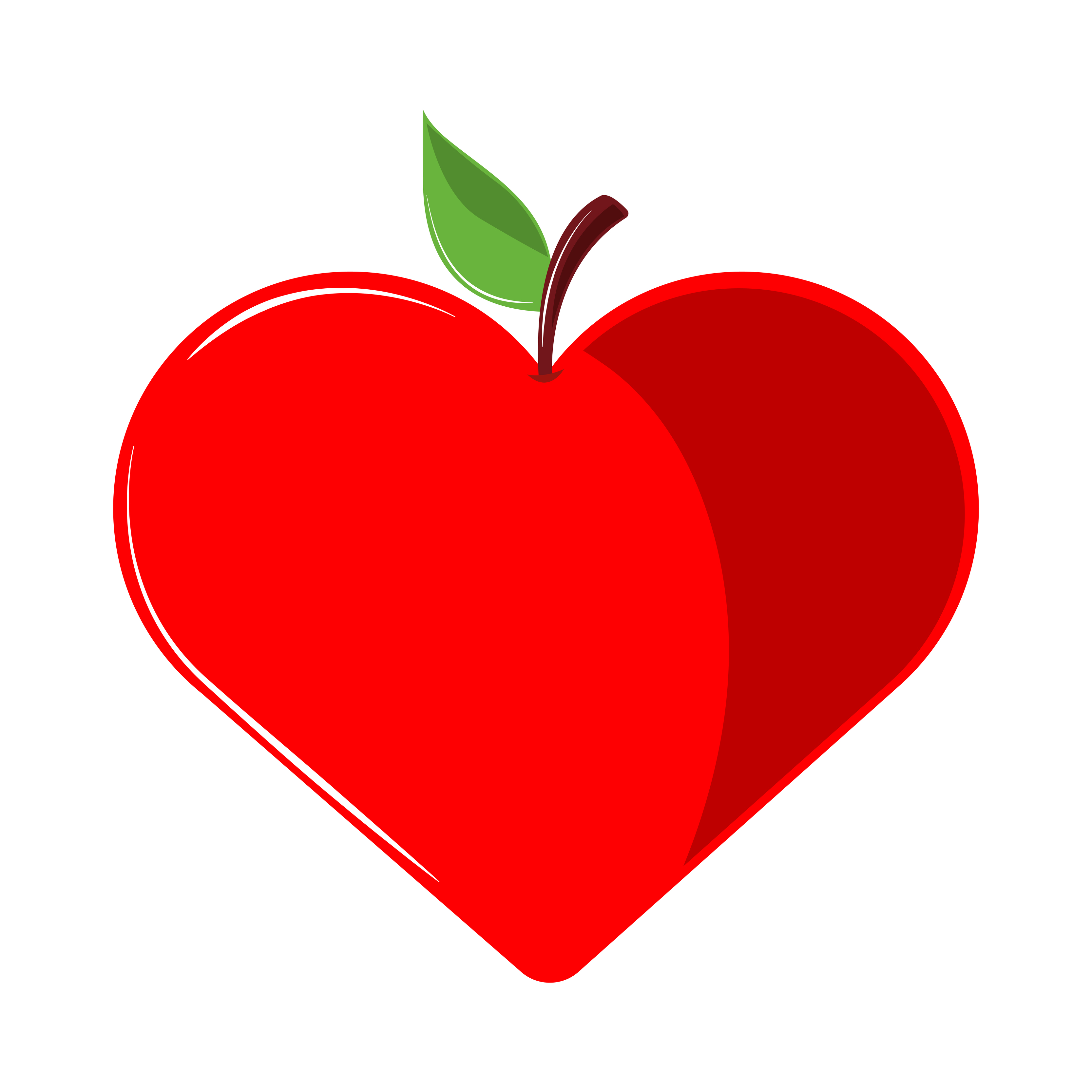 heart shaped apple 4229175 Vector Art at Vecteezy