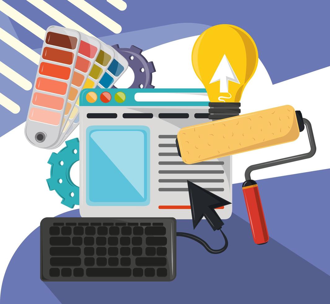 creativity web design vector