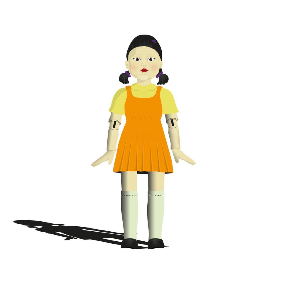 Korean giant doll vector image