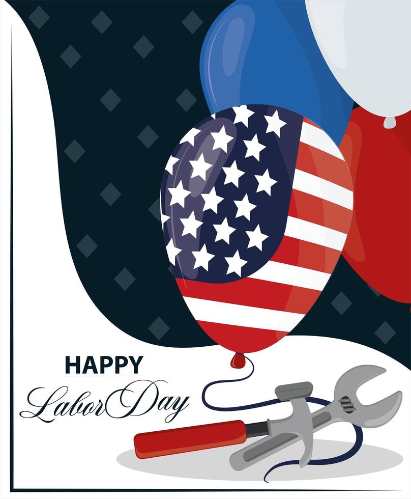 celebration happy day labor vector