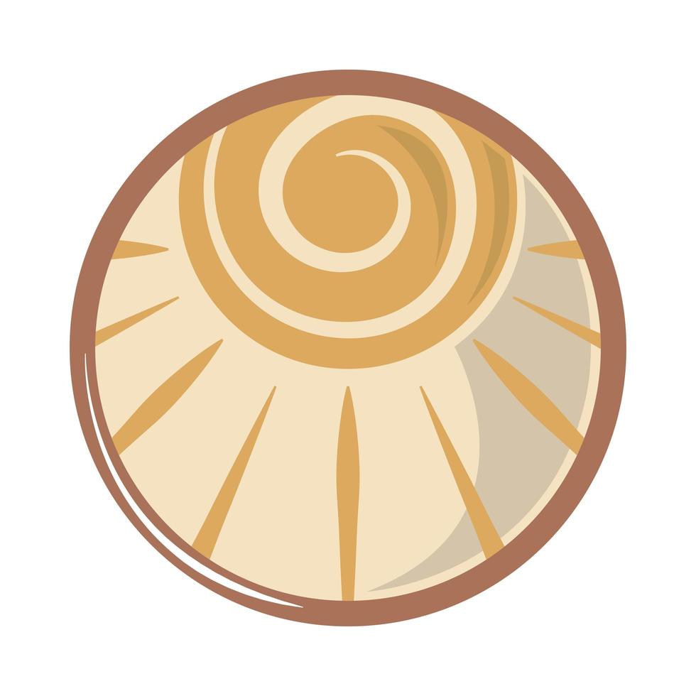 sun summer badge vector