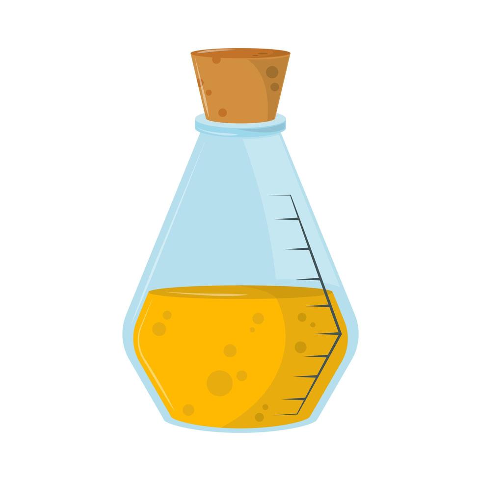 Sustancia química de la botella vector