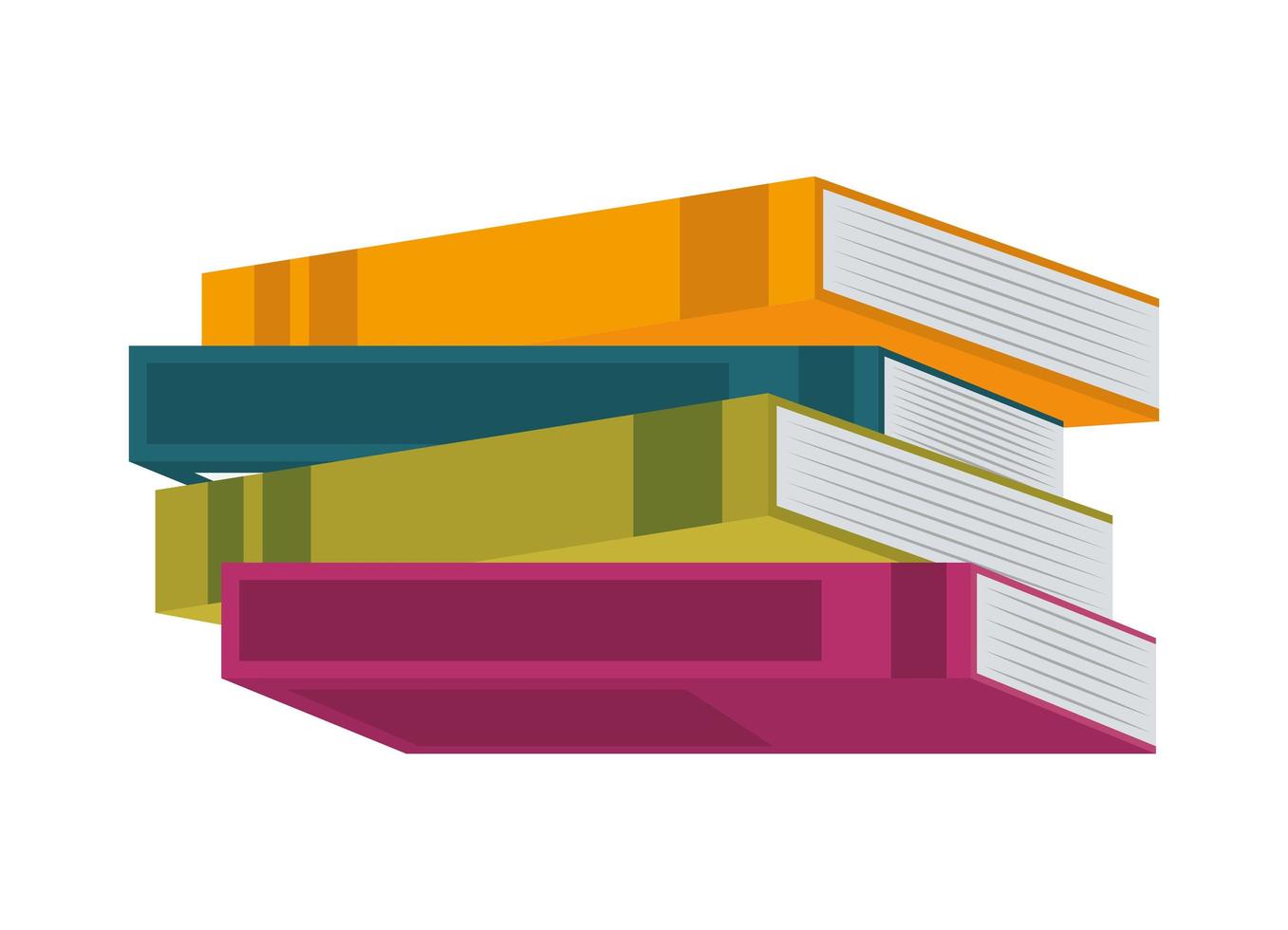 pile books literacy vector