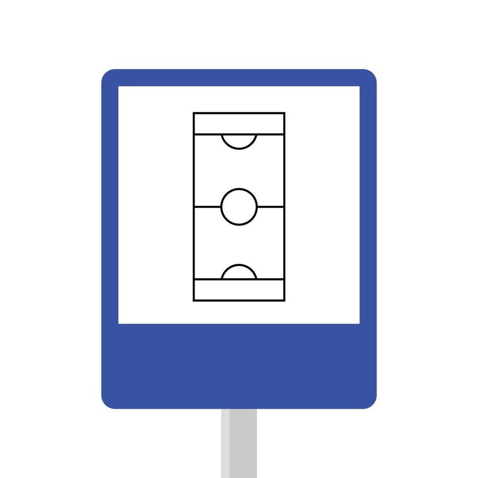 Open field location sign vector