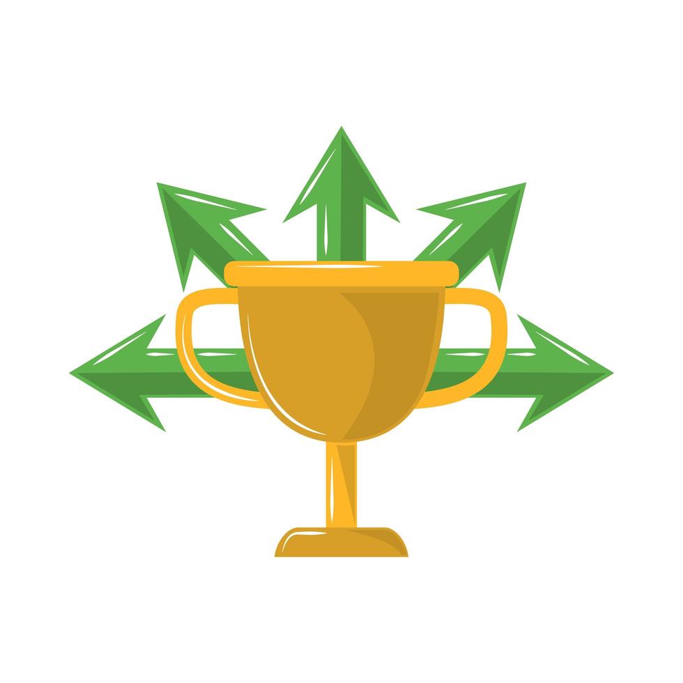 strategy trophy goals vector