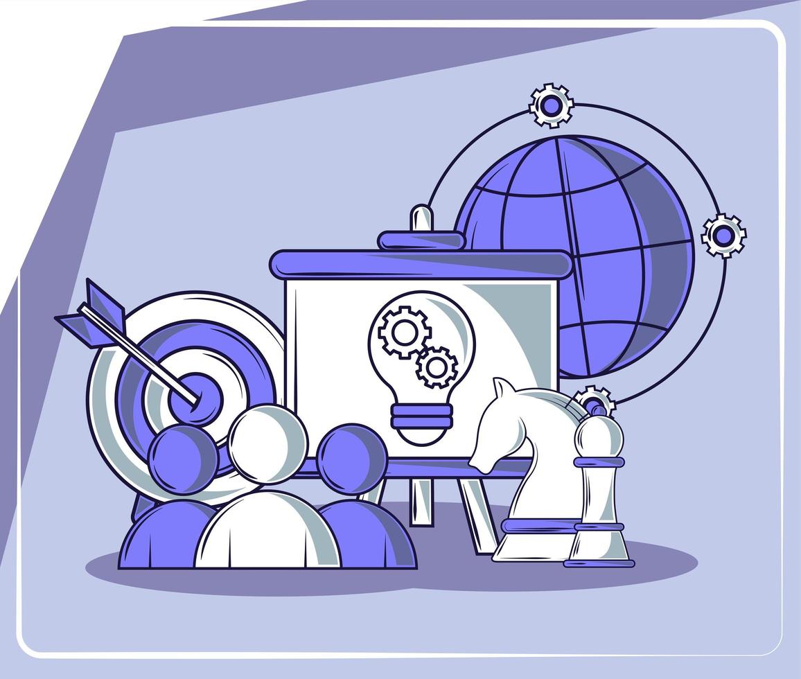 company strategy planning vector