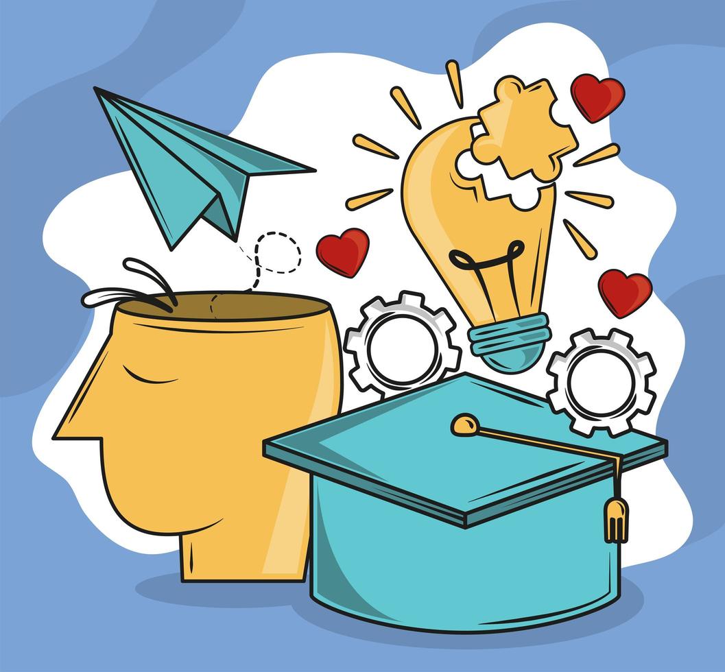 life skills cognitive and intelligence vector