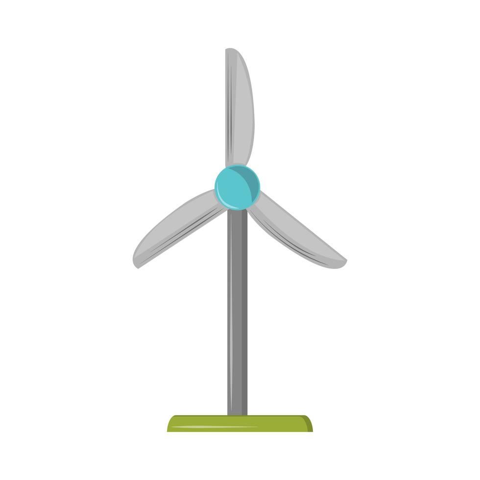 ecological sustainable windmill vector