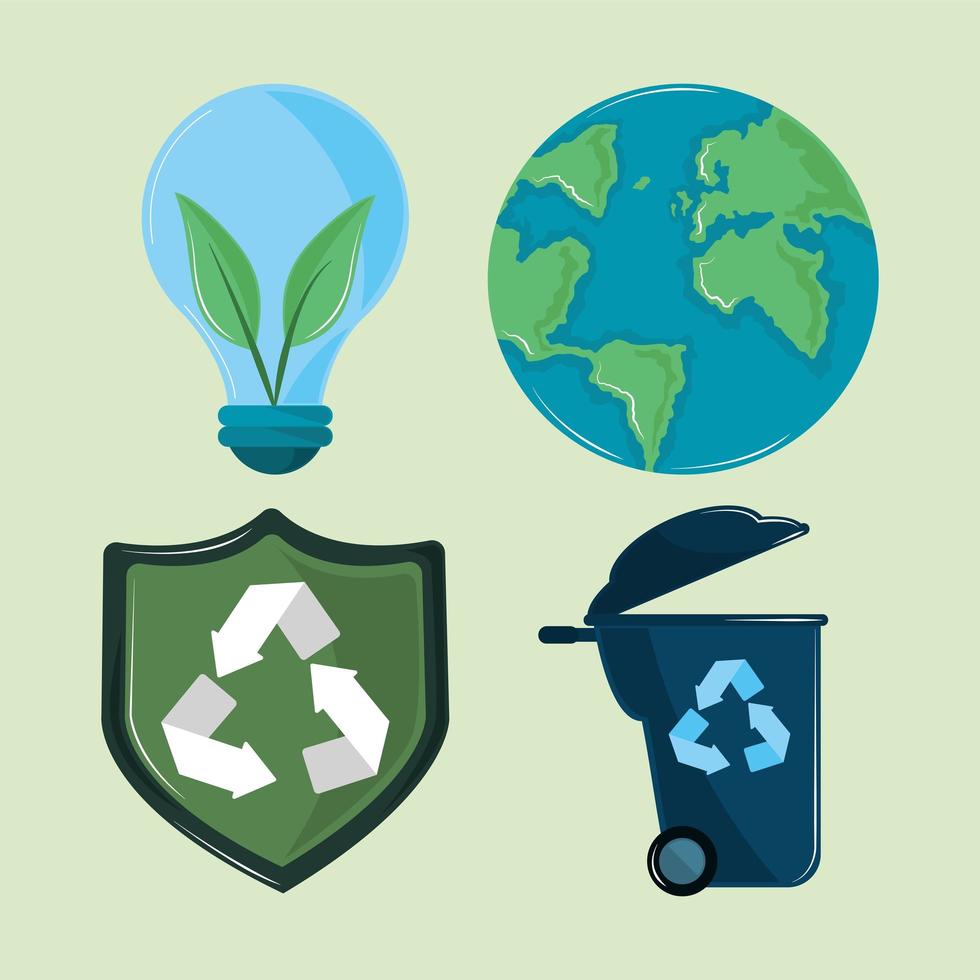 environment and save the planet vector
