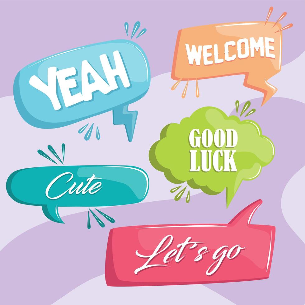 bubbles thinking and speaking vector