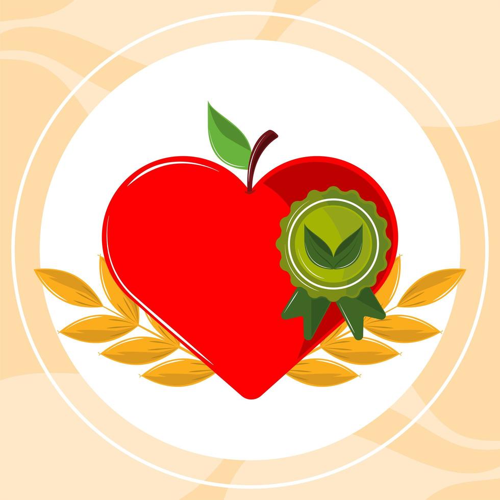 fresh produce label vector