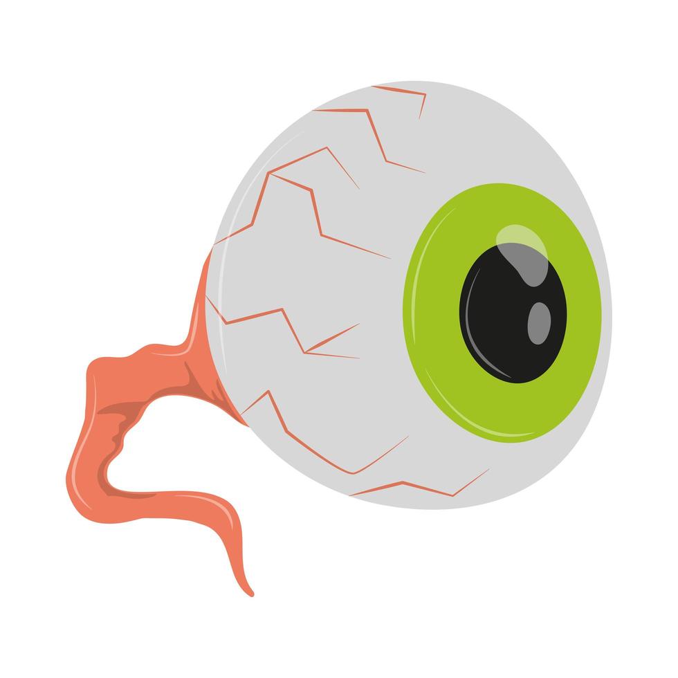 creepy eye icon vector