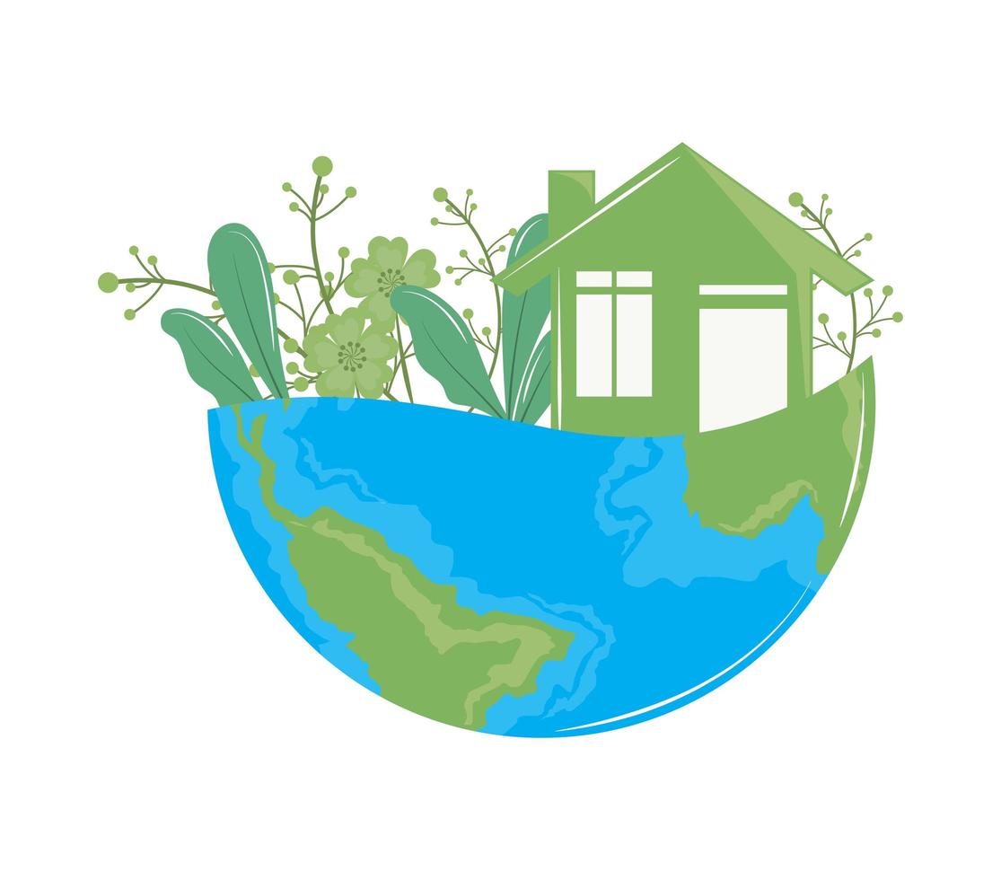 hogar verde mundial vector
