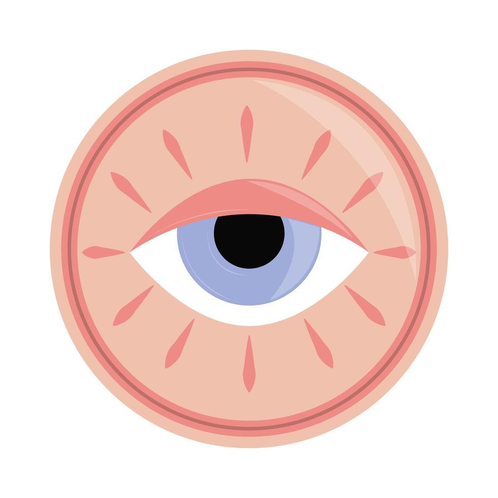female eye flat icon vector