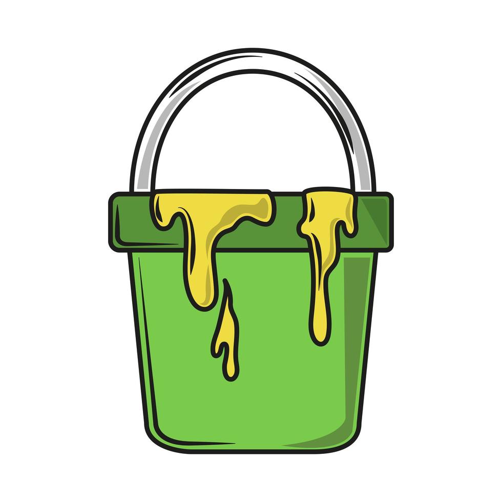 color paint bucket vector