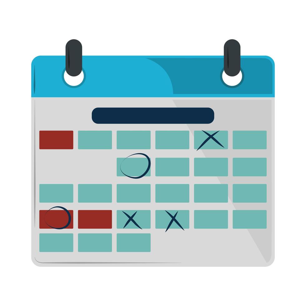 calendar reminder icon vector