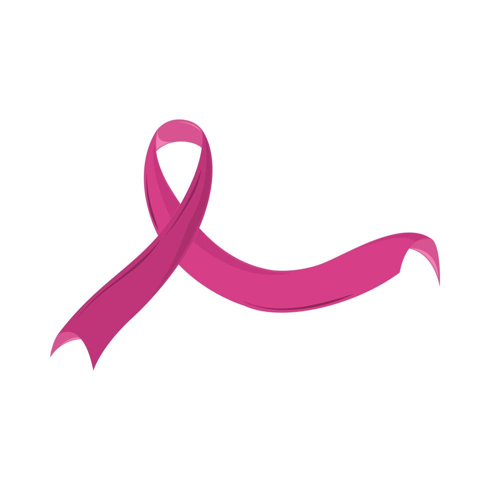 ribbon cancer awareness vector
