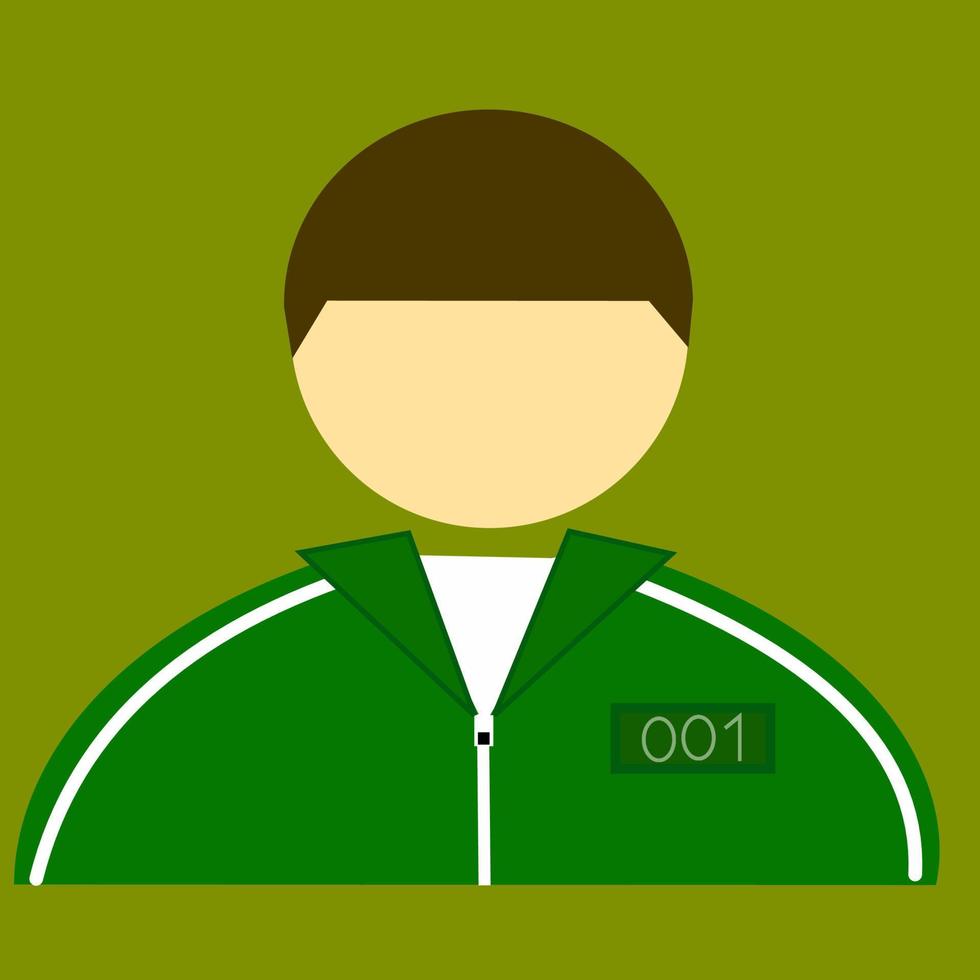 27 october 2021, Jakarta city Indonesia,vector illustration icon of korean movie character vector