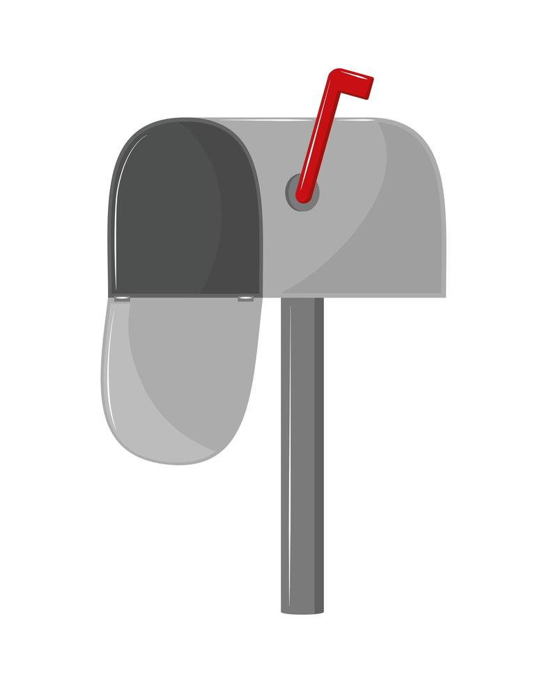 mailbox postal icon vector