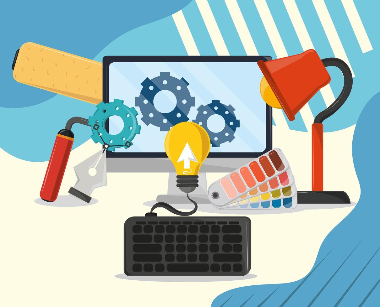 web design work vector