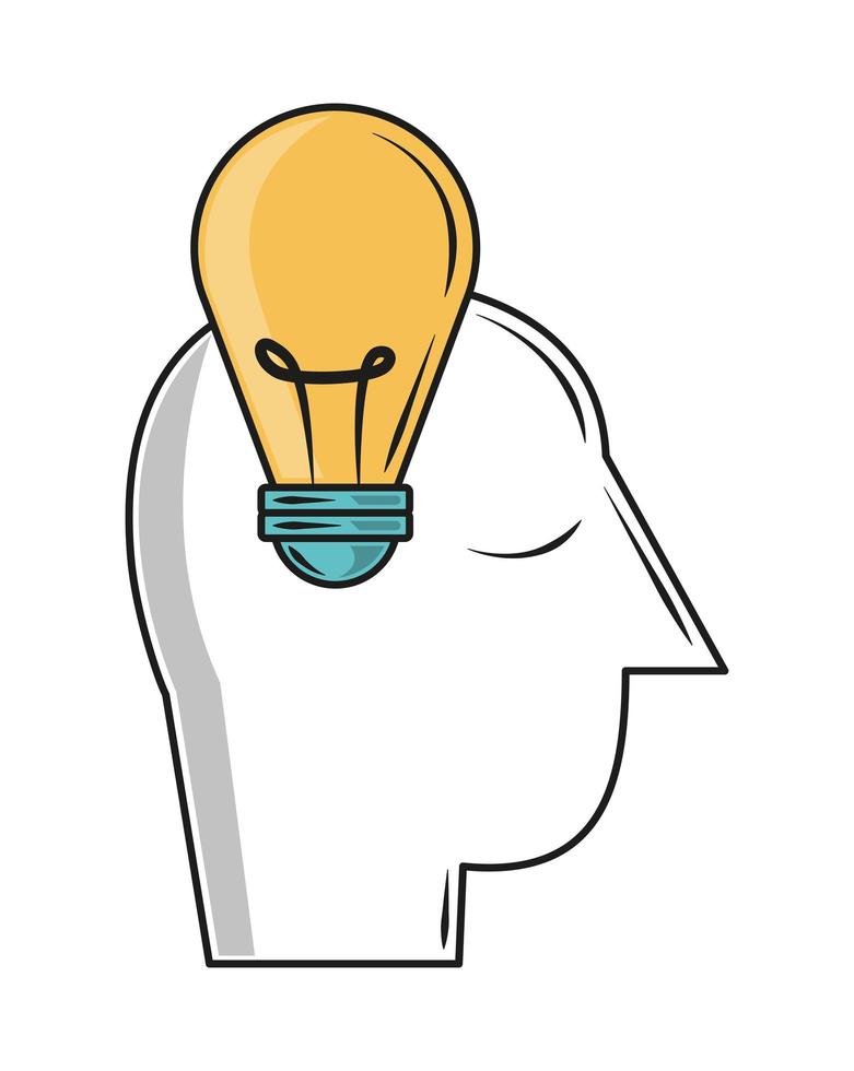life skills idea thinking vector