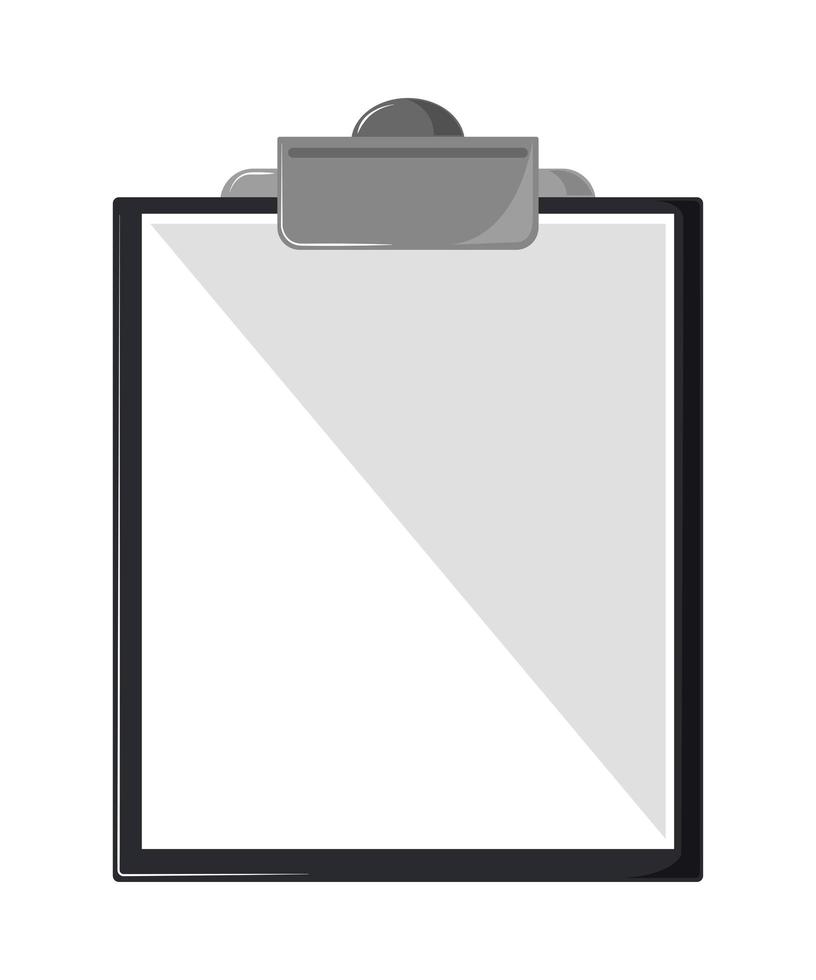 clipboard object flat icon vector
