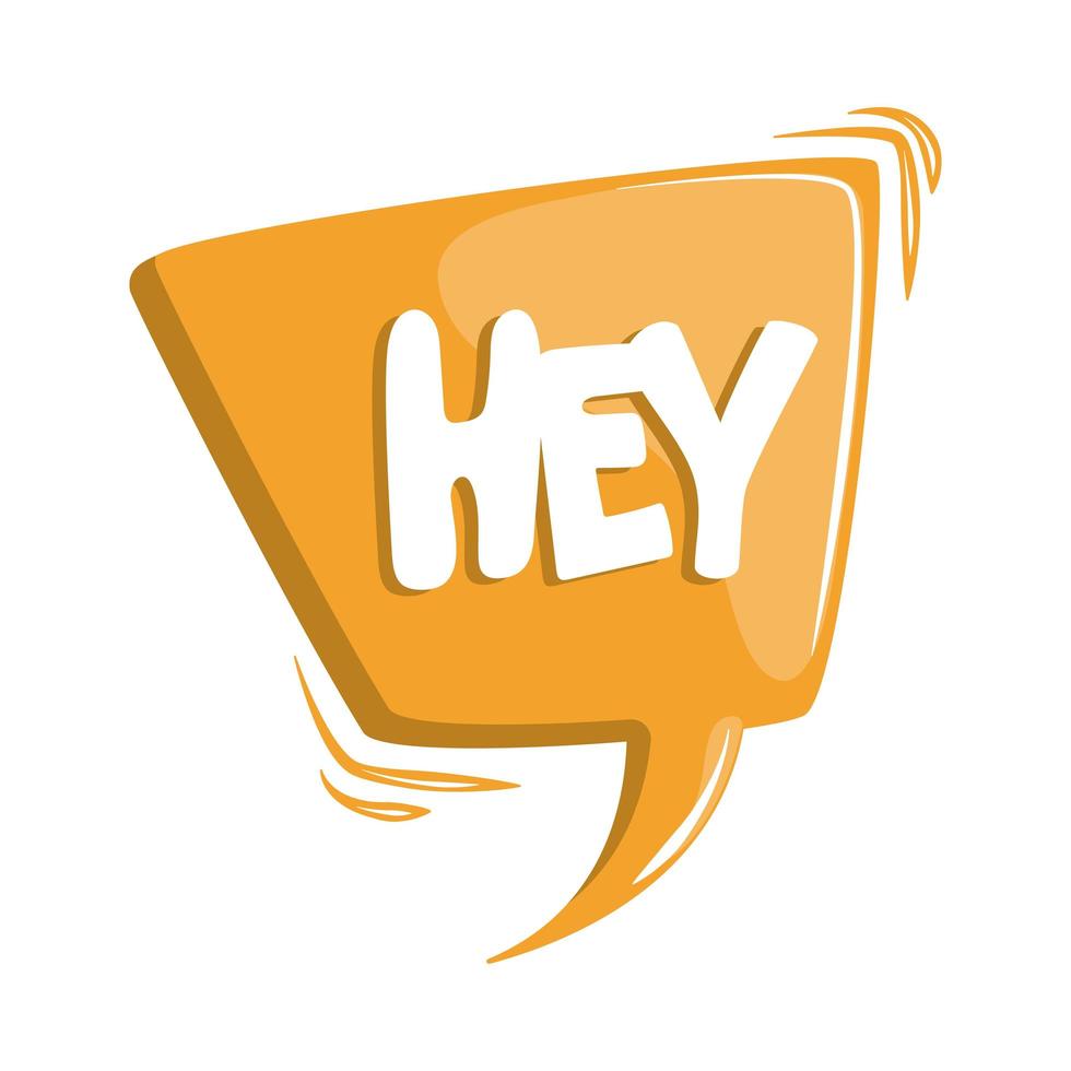 bubble dialog with phrase vector