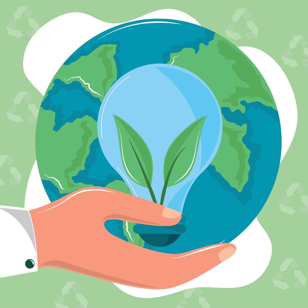 world environment related vector
