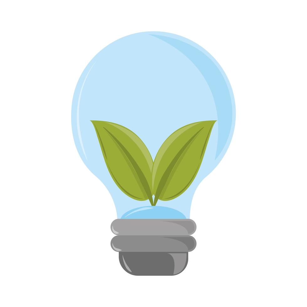 ecological light bulb vector