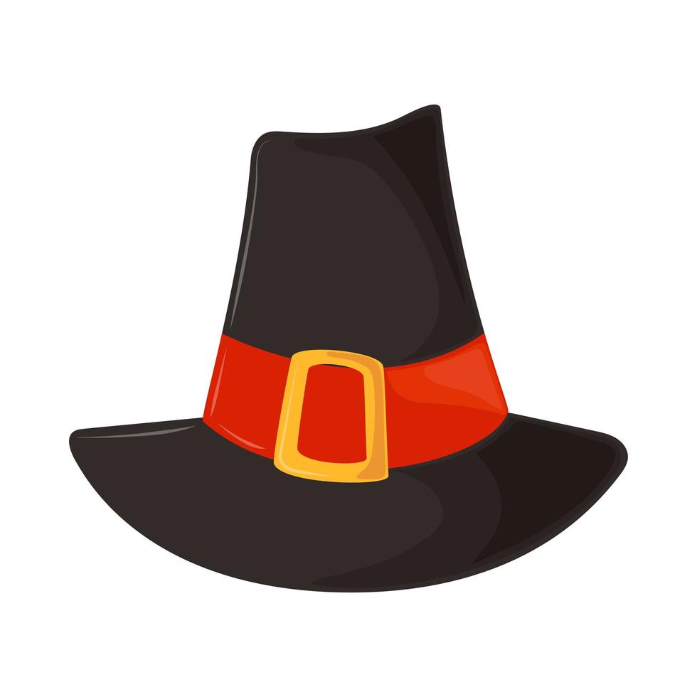 pilgrim hat icon vector