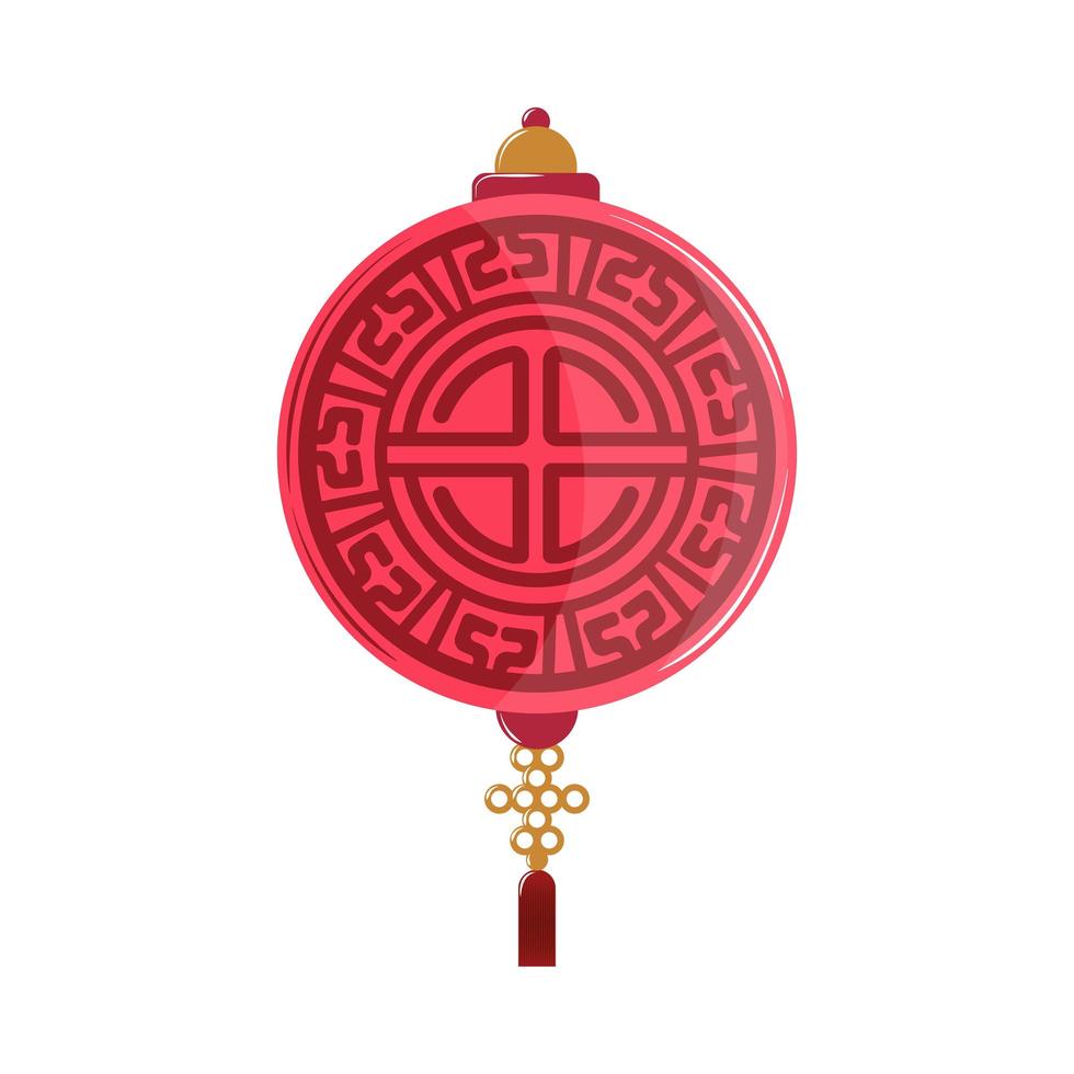 adorno chino decorativo vector