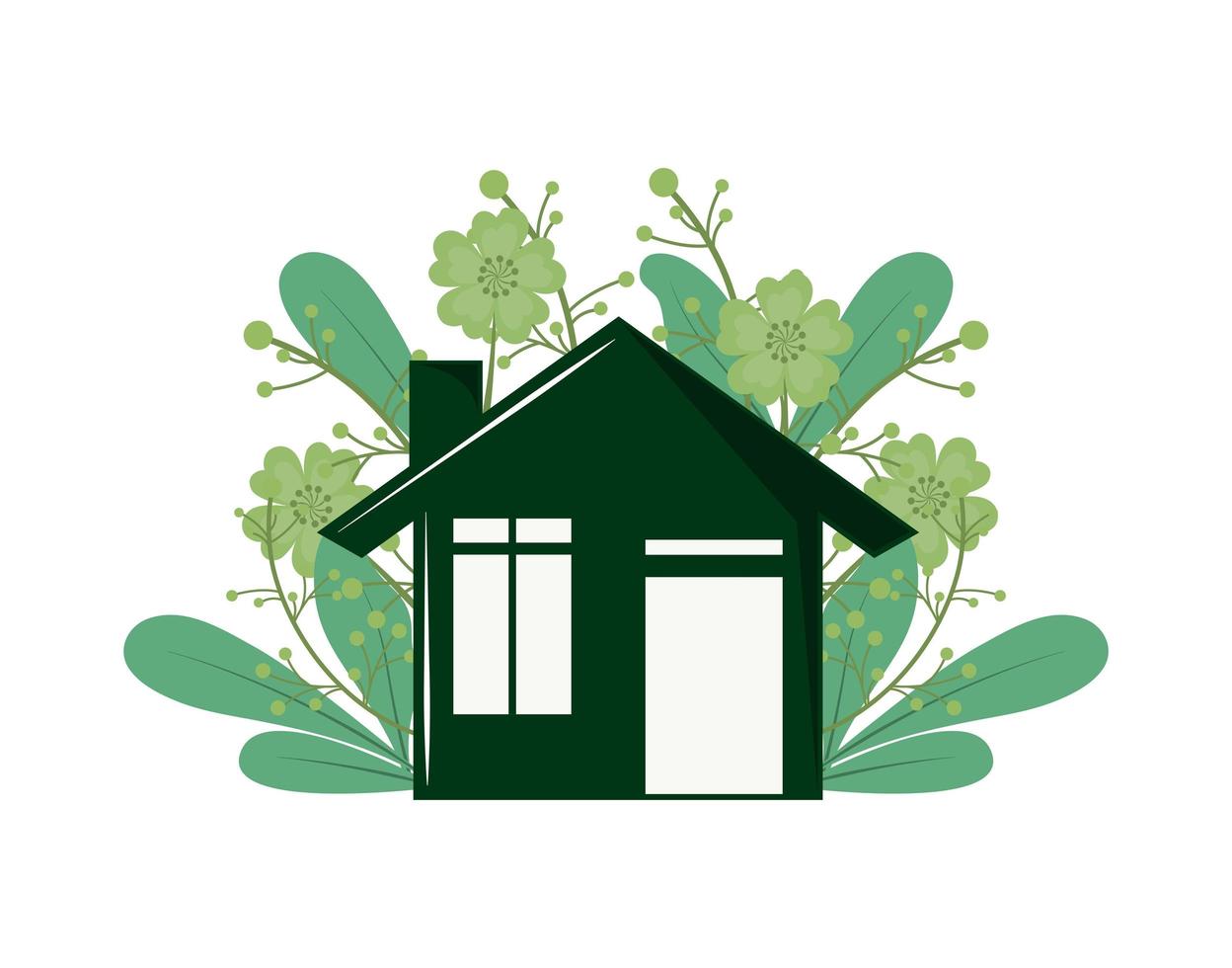 ecologia hogar ambiental vector