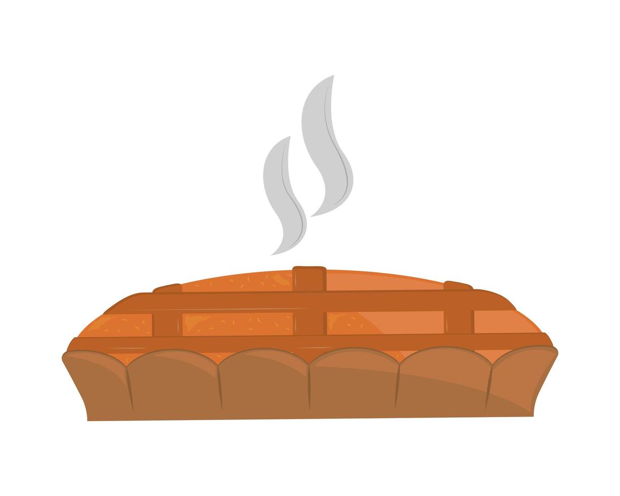 baked cake food vector