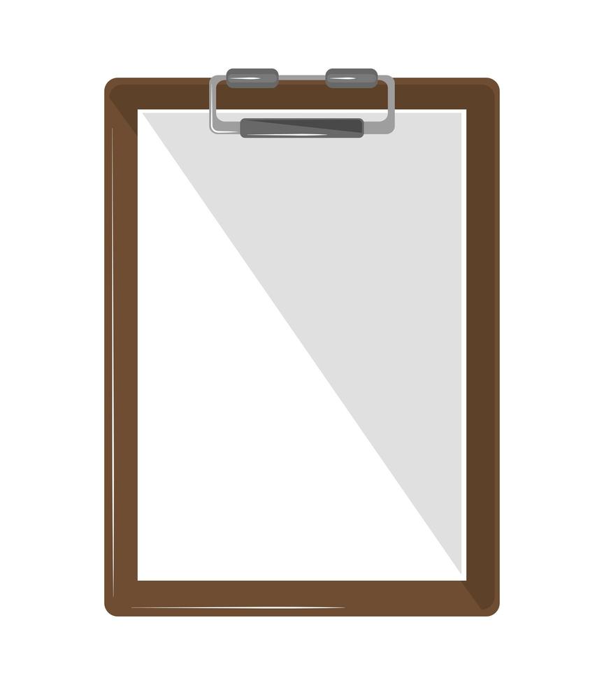 paper with blank clipboard vector
