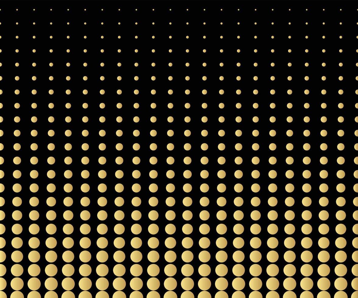 Abstract gold polka dot pattern. polka dot wave vector illustrator